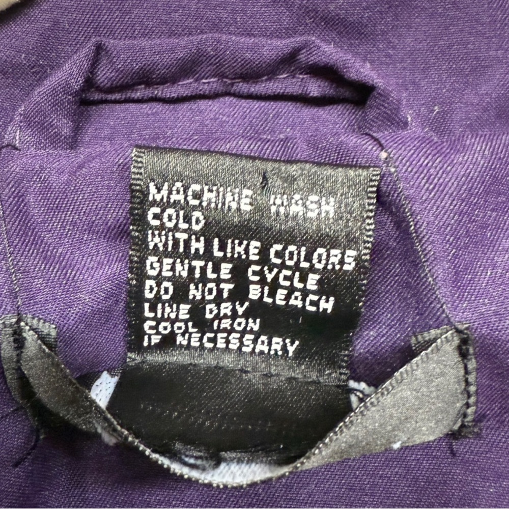 Jenny Purple Rose Quilted Vest - Size Medium - Picture 5 of 7